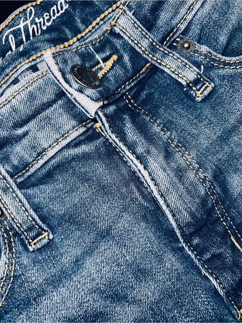 Universal Thread Light Blue High Rise, Skinny Denim Jeans - Picture 4 of 8